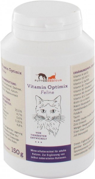 Feline Vitamin Optimix für Katzen, 150g